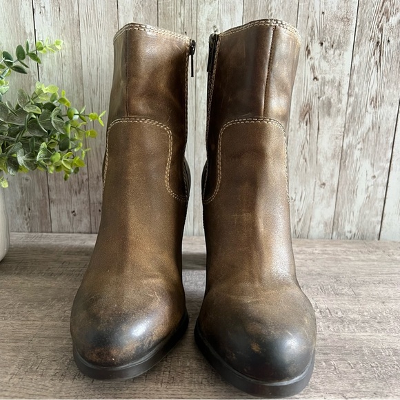 Sperry Top-Sider Womens Dasher Grace Brown Ankle Leather Boots 8.5 Almond Toe - Picture 3 of 6